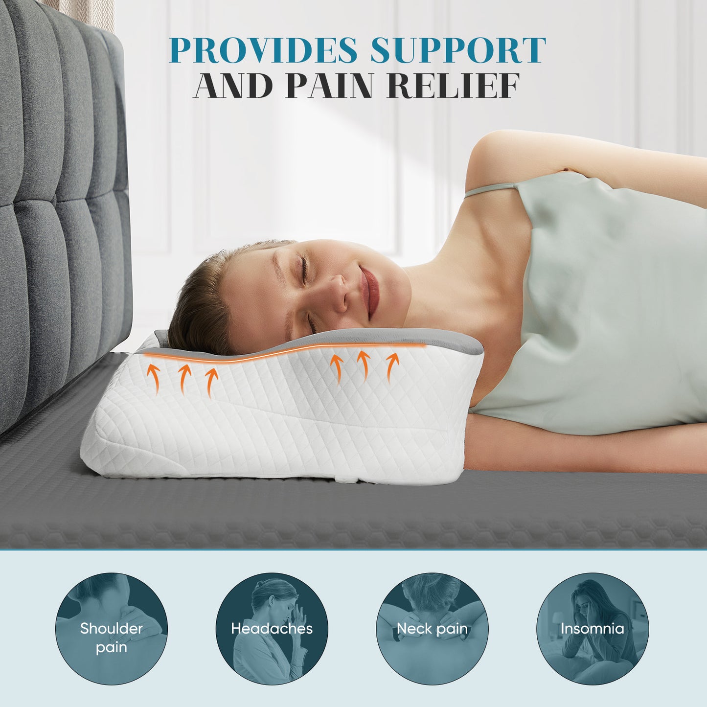 ErgoRest™ Cervical Neck Support Pillow