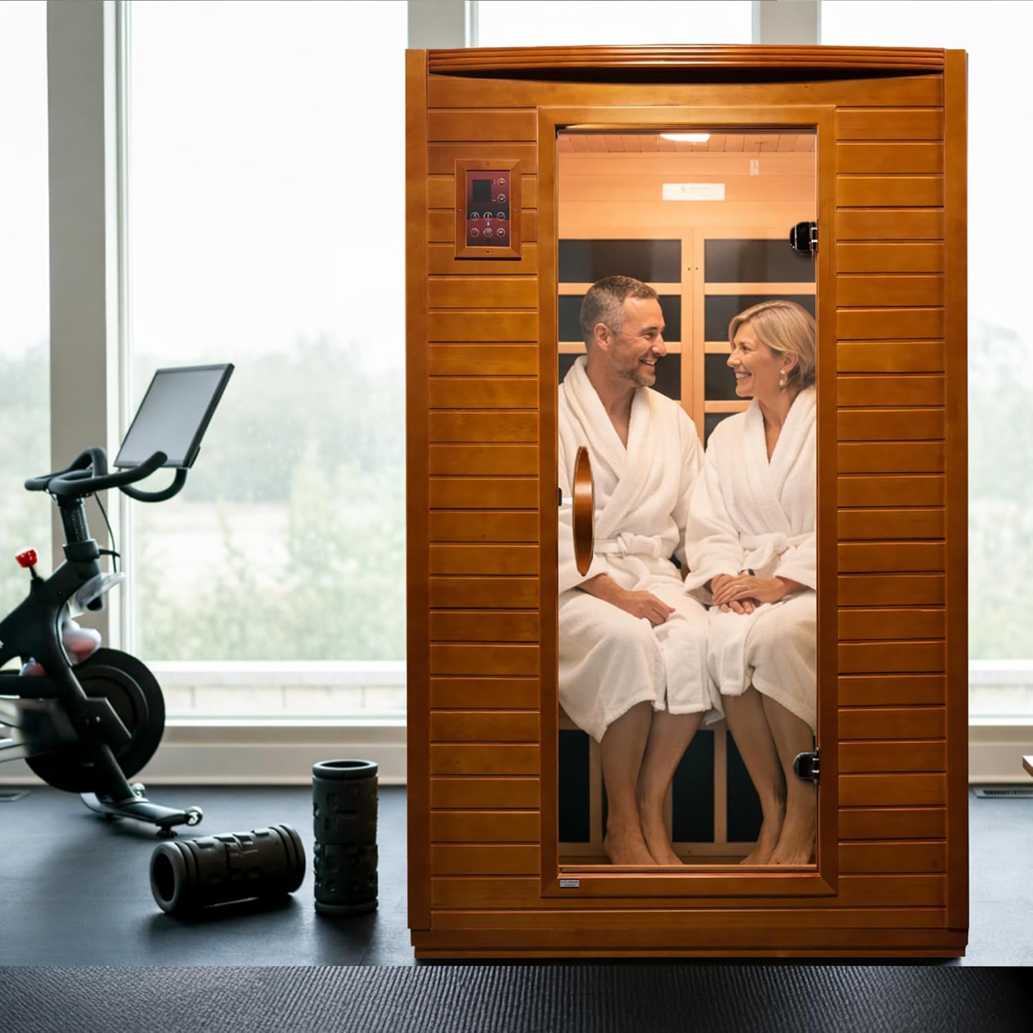 Jirah Wellness™ Infrared Sauna 2-Person Red Light Therapy Sauna