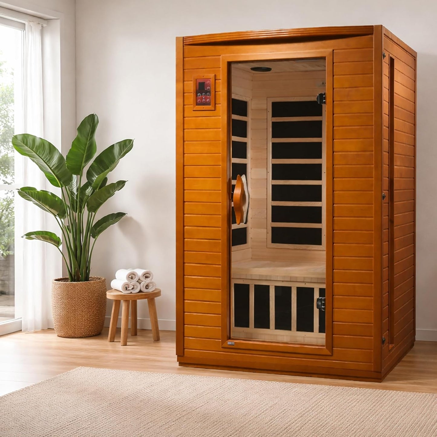 Jirah Wellness™ Infrared Sauna 2-Person Red Light Therapy Sauna